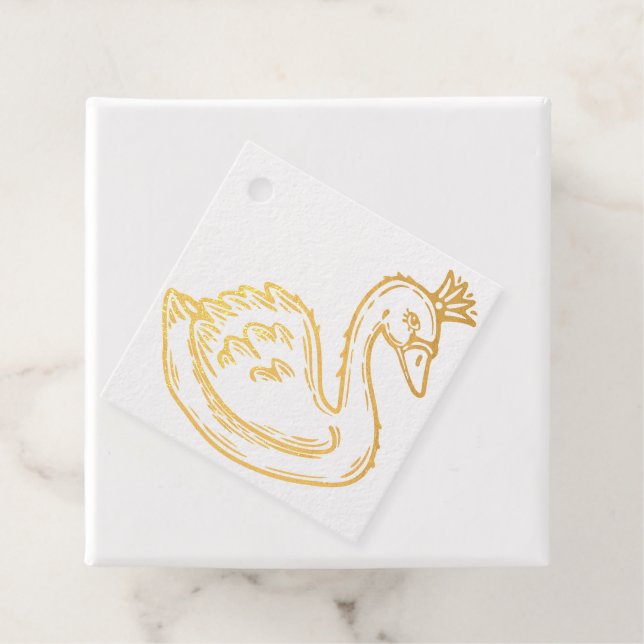 Kronenschwan Geschenkanhänger (Mit Box)