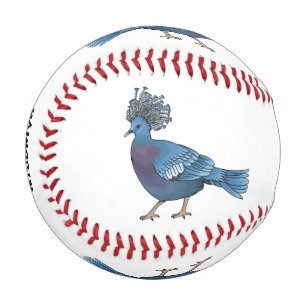Kronentaube Vogel Cartoon-Illustration  Baseball