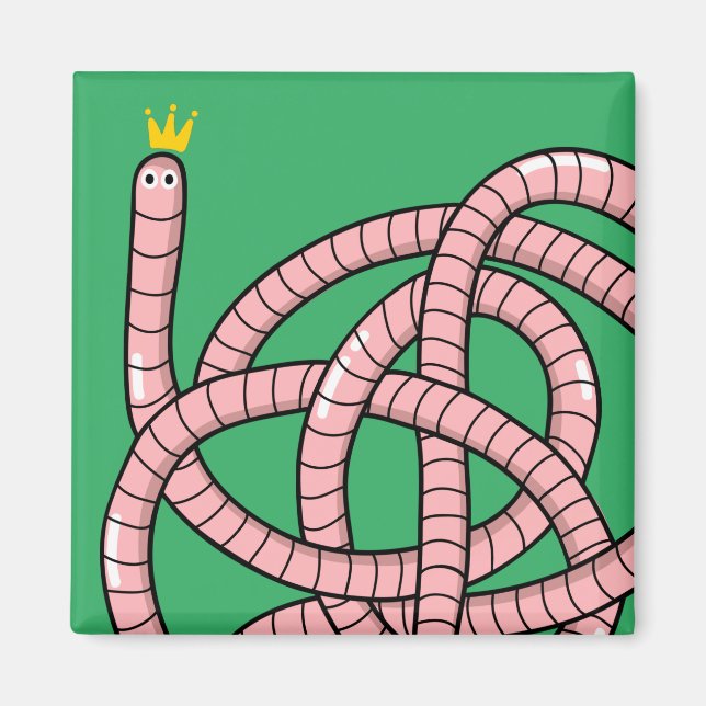 Kronenwurm aus Cartoon Magnet (Vorne)