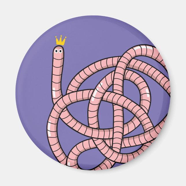 Kronenwurm aus Cartoon Magnet (Vorne)