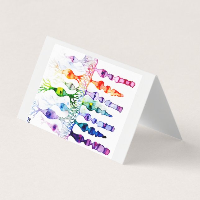 Kronenzellen Stammzellen und bipolare Neuronen der Visitenkarten (Vorderseite)