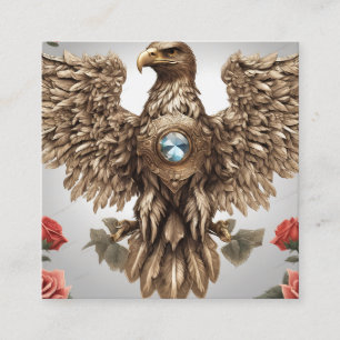 Kronjuwelenadler Quadratische Visitenkarte