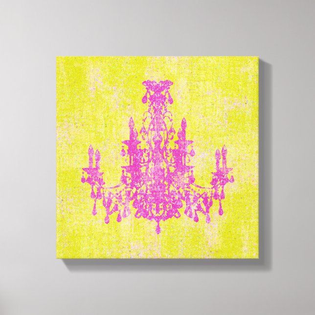 Kronleuchter ~ ÄNDERUNG FARBE 12x12,75" Dicke Leinwanddruck (Vorderseite)