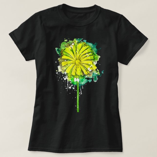 Kronleuchter Blume botanistischer Aquarellsum T-Shirt (Design vorne)