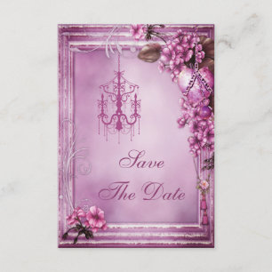 Kronleuchter & Blume Kinderdusche Save the Date