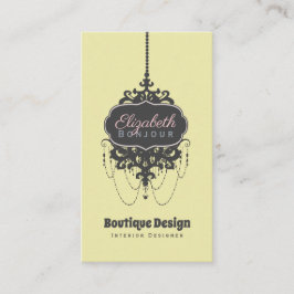 Kronleuchter-Chic (Farbe ändern) - Visitenkarte