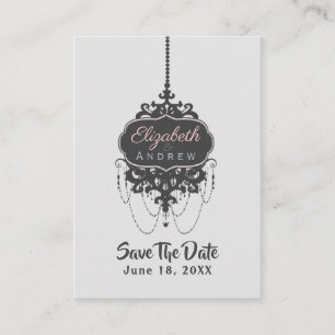 Kronleuchter-Chic (Farbe ändern) - Visitenkarte