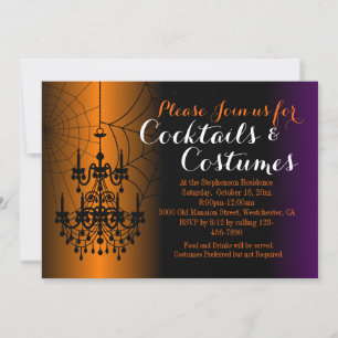 Kronleuchter-Cocktail-Kostüme Erwachsene Halloween Einladung