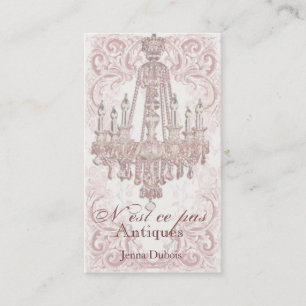 Kronleuchter-Damask-Geschäftskarten Visitenkarte