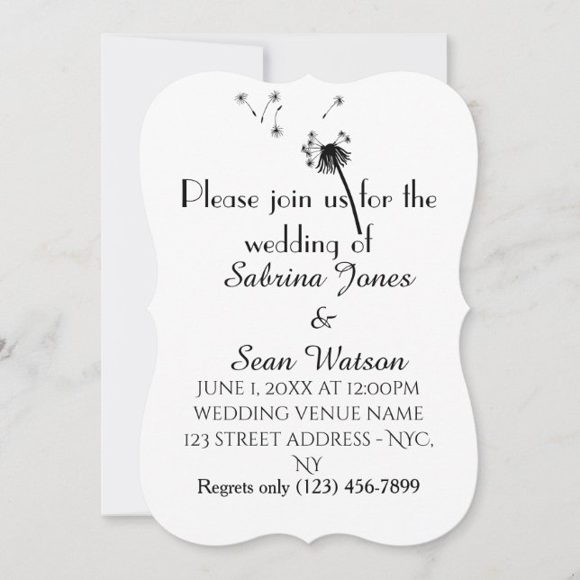 Kronleuchter Einladung (Vorderseite)