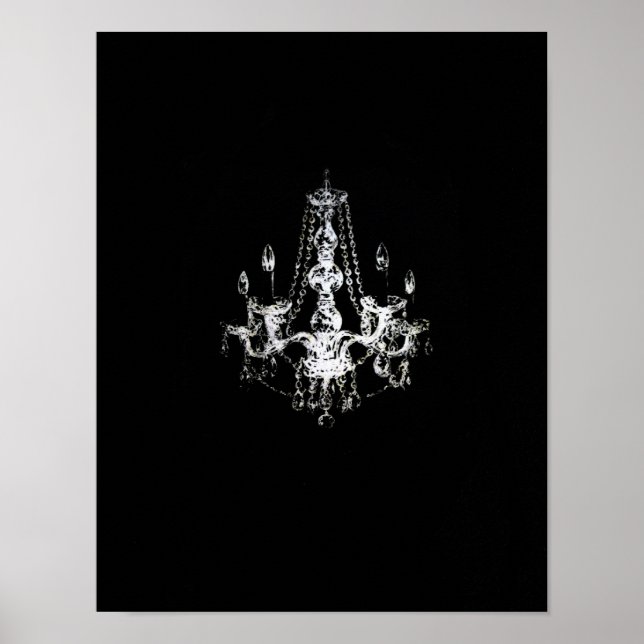 Kronleuchter Elegance - Poster (Leinwand Option) (Vorne)