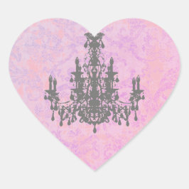 Kronleuchter - FARBE / FORM / GRÖSSE Herz-Aufkleber