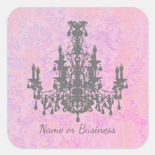 Kronleuchter - FARBE / FORM / GRÖSSE Quadratischer Aufkleber