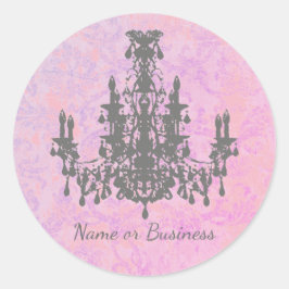 Kronleuchter - FARBE / FORM / GRÖSSE Runder Aufkleber