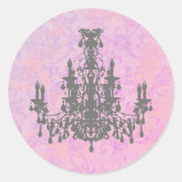 Kronleuchter - FARBE / FORM / GRÖSSE Runder Aufkleber