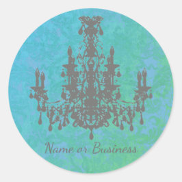 Kronleuchter - FARBE / FORM / GRÖSSE Runder Aufkleber