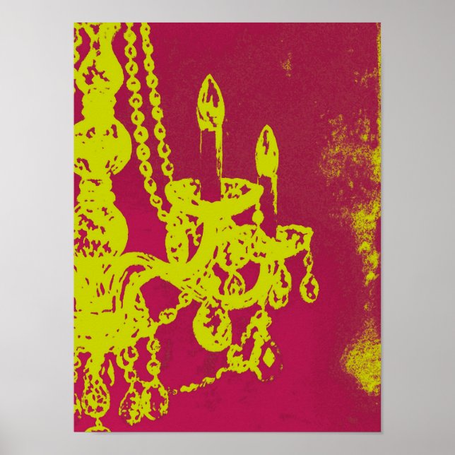 Kronleuchter-Glamour ~ Print / Poster (Vorne)