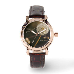 Kronleuchter Kopf in Brauntönen Armbanduhr