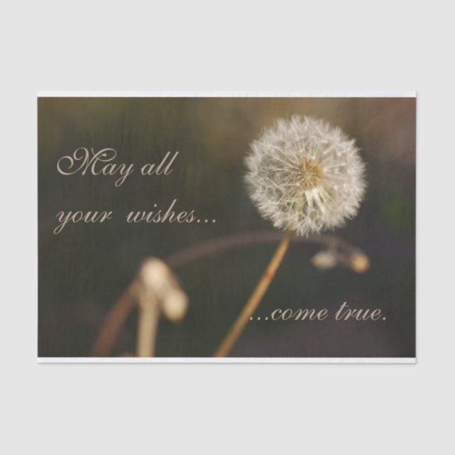 Kronleuchter Kopf in Brauntönen Seidenpapier (Vorderseite)