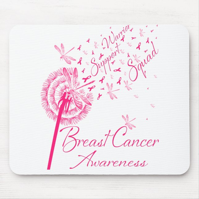 Kronleuchter-Krieger unterstützen Brustkrebs Mousepad (Vorne)