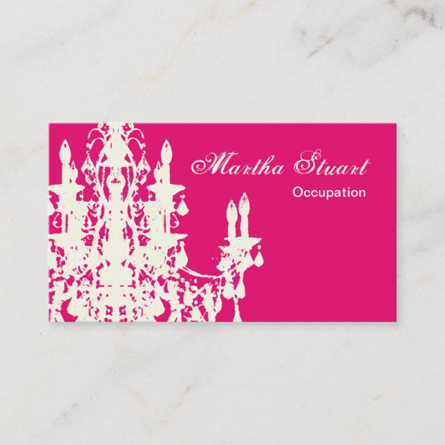 Kronleuchter, Kronleuchter, FARBE & PAPIEROPTIONEN Visitenkarte (Vorderseite)