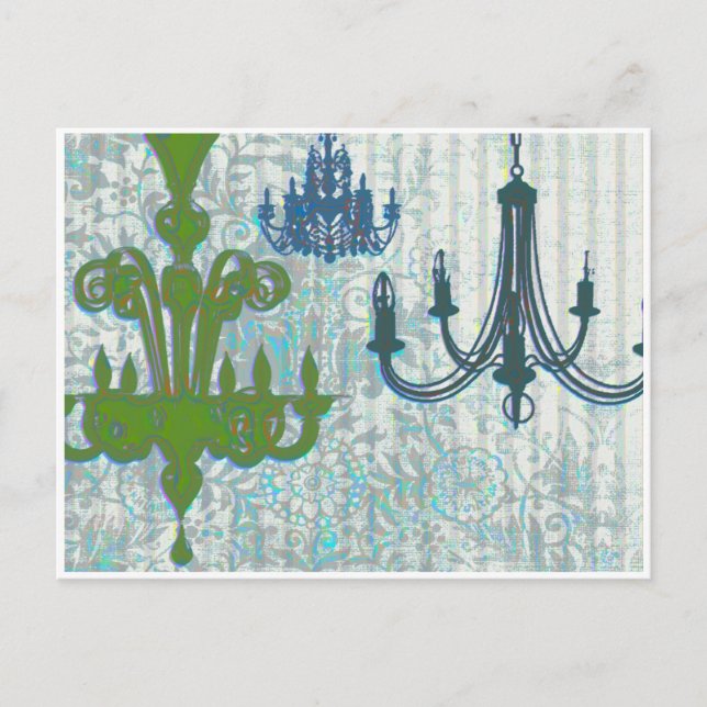Kronleuchter Postkarte (Vorderseite)