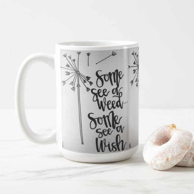 Kronleuchter - Unkraut/Wunsch Kaffeetasse (Mit Donut)