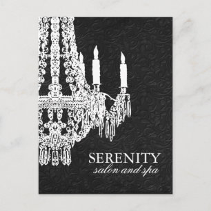 Kronleuchter - Wellness-Center-Werbepostkarte Postkarte