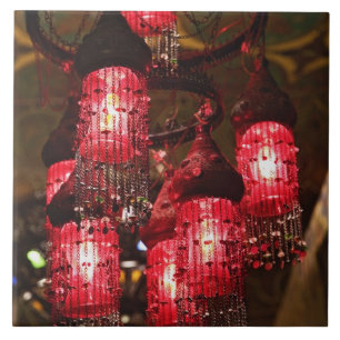 Kronleuchter zum Verkauf, Khan el Khalili Bazaar, Fliese