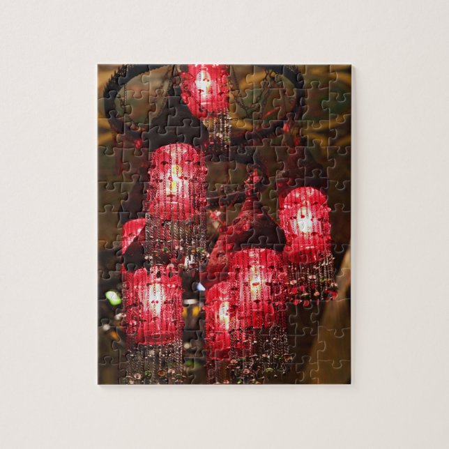 Kronleuchter zum Verkauf, Khan el Khalili Bazaar, Puzzle (Vertikal)