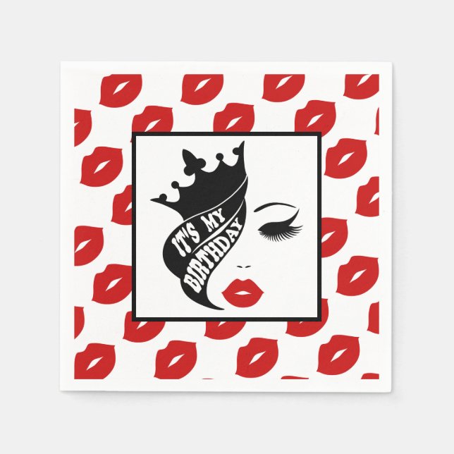 Kronleuchtersammlung Serviette (Vorderseite)