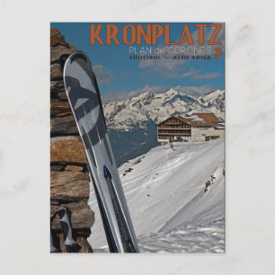 Kronplatz Skis Postkarte