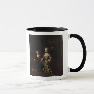 Kronprinz Frederick II mit Schwester Tasse