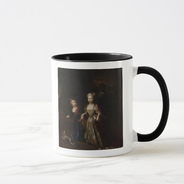 Kronprinz Frederick II mit Schwester Tasse (Rechts)