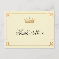 Kronregie in der Tischnummer Gold und Elfenbeinküs