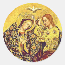 Krönung der gesegneten Jungfrau Mary Stickers