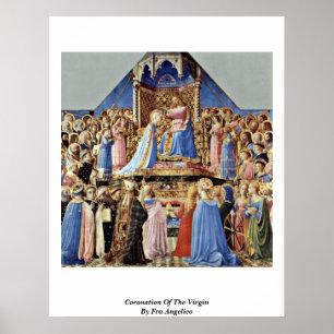 Krönung der Jungfrau durch Fra Angelico Poster