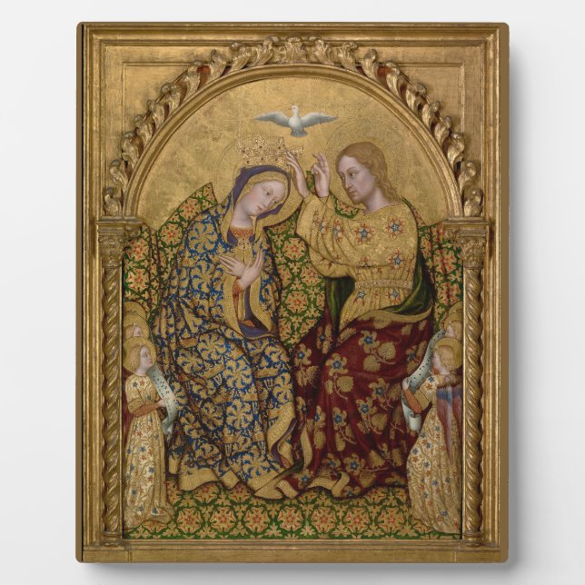 Krönung der Jungfrau Fotoplatte (Vorderseite)