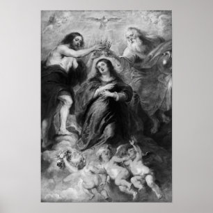 Krönung der Jungfrau Mary Poster