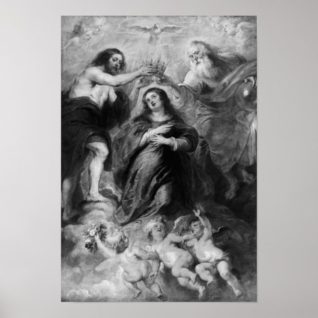 Krönung der Jungfrau Mary Poster (Vorne)