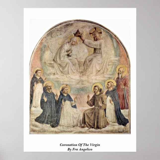 Krönung der Jungfrau von Fra Angelico Poster (Vorne)