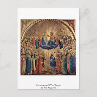 Krönung der Jungfrau von Fra Angelico Postkarte