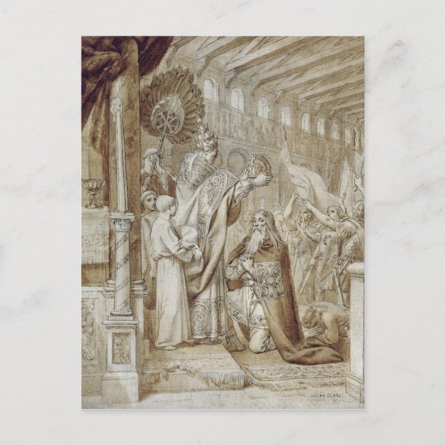 Krönung von Charlemagne Postkarte (Vorderseite)