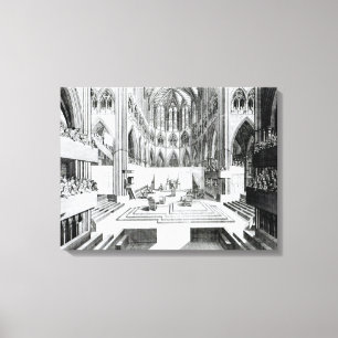 Krönung von James II am College Leinwanddruck