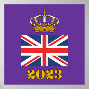 Krönung von König Charles III 2023 UK Britische Kr Poster