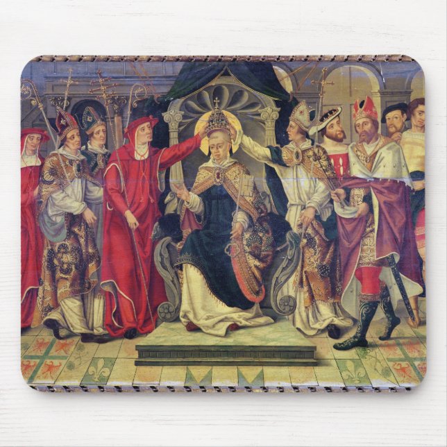 Krönung von Papst Celestine V im August 1294 Mousepad (Vorne)