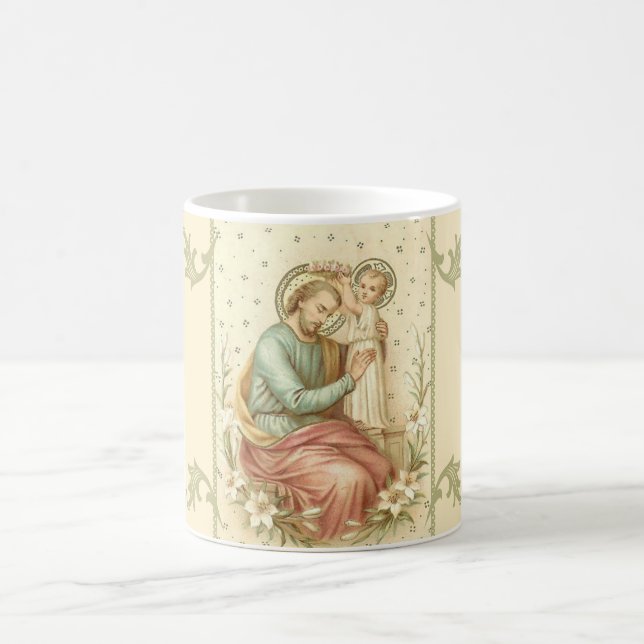 Krönung von St Joseph durch Jesus Tasse (Mittel)