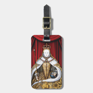 Krönung von Tudor Königin Elizabeth I Gepäckanhänger