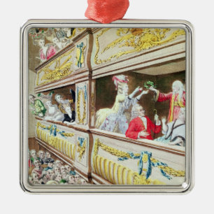 Krönung von Voltaire am Theater Francais Silbernes Ornament