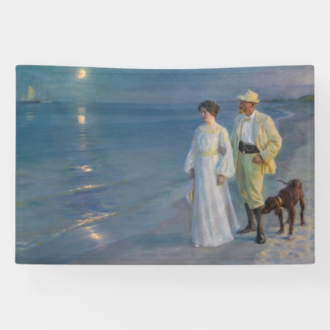 Kroyer - Der Künstler und seine Ehefrau am Strand Banner (Horizontal)